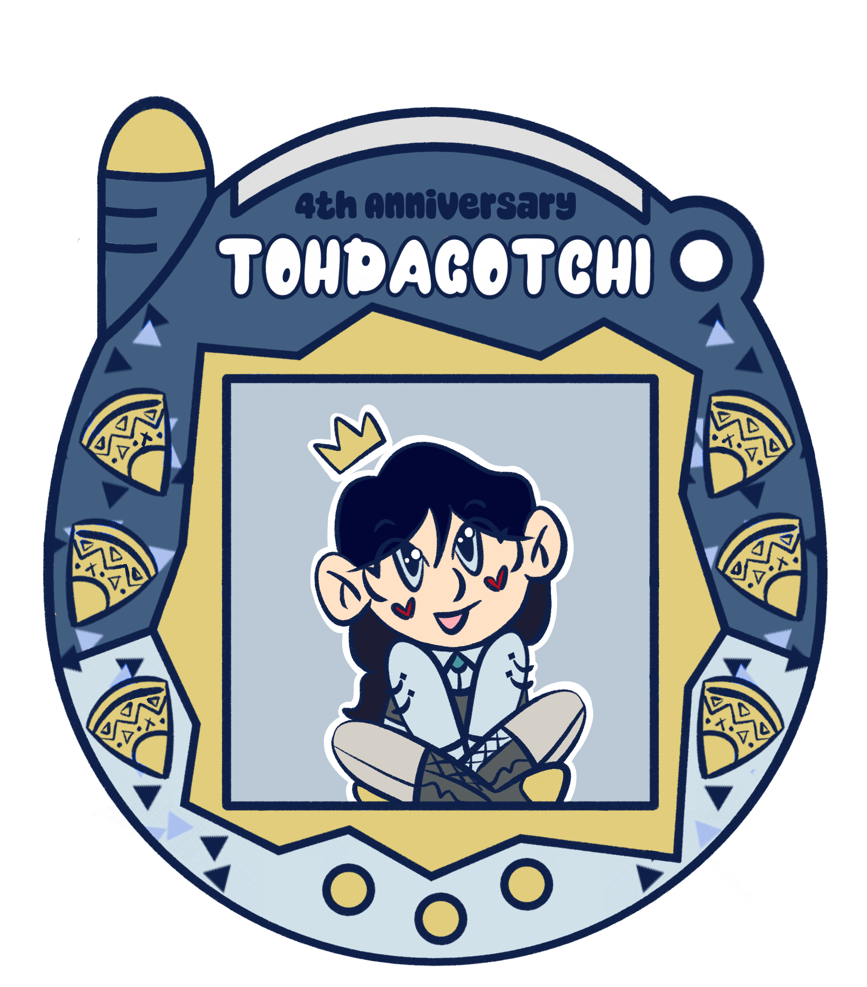 a tomogatchi of a DND character