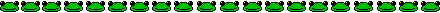 line of frogs singing