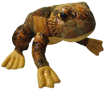 realistic frog plush