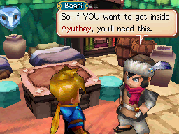 dark dawn screenshot. the word 'ayuthay' is underlined in the character dialogue