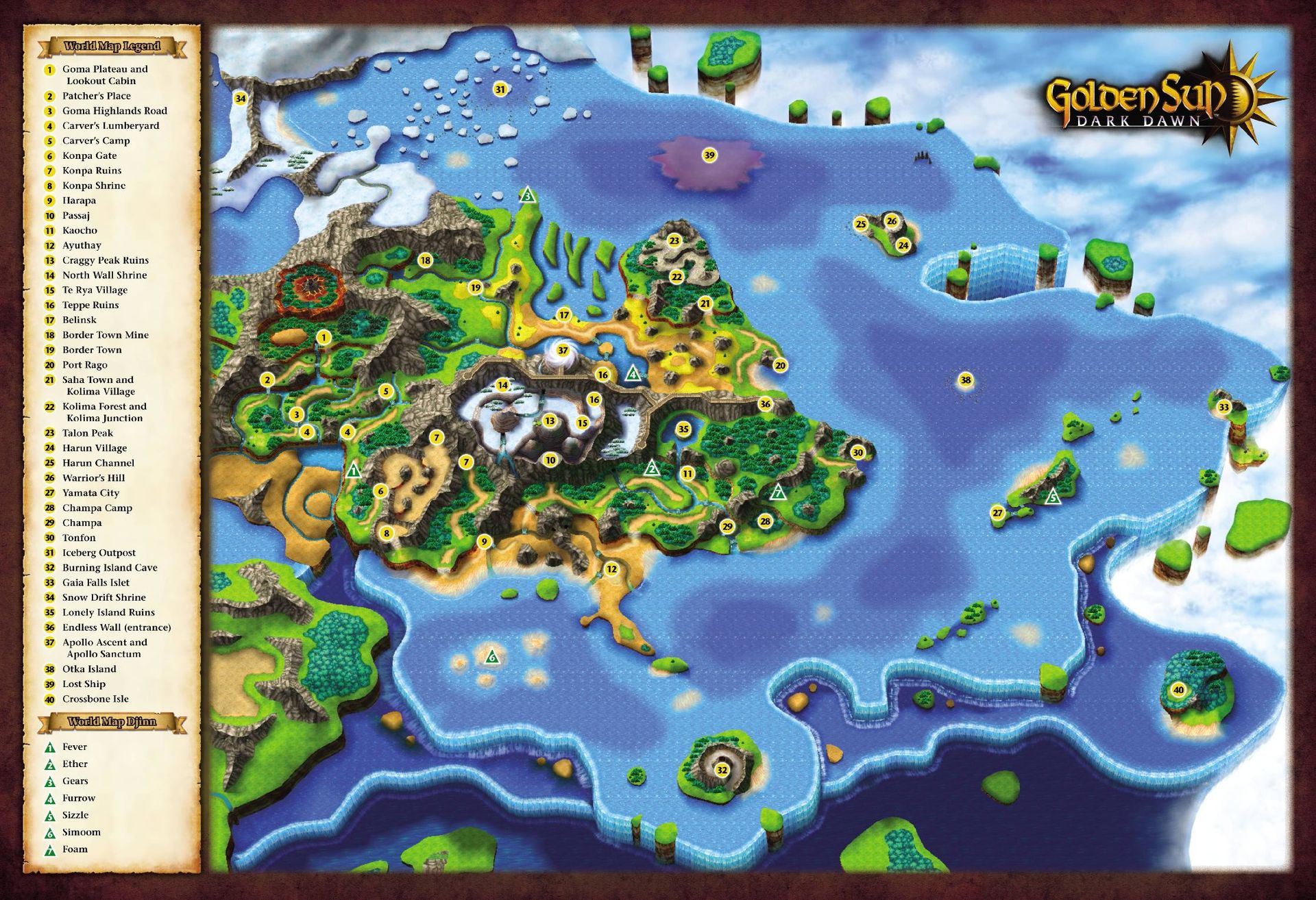 dark dawn's world map